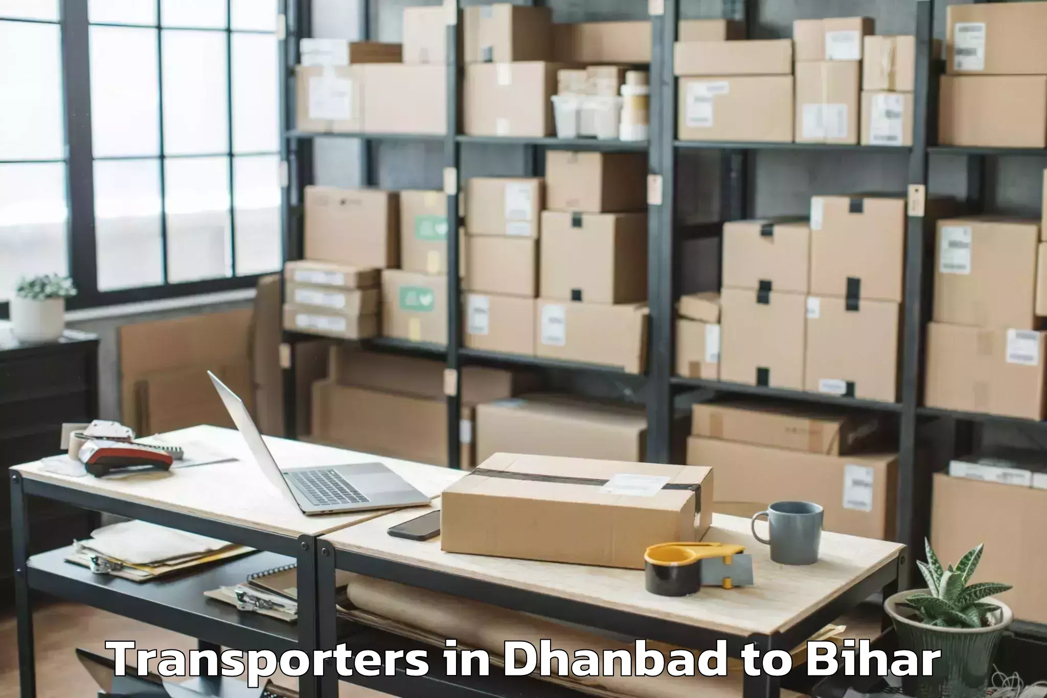 Professional Dhanbad to Masrakh Transporters